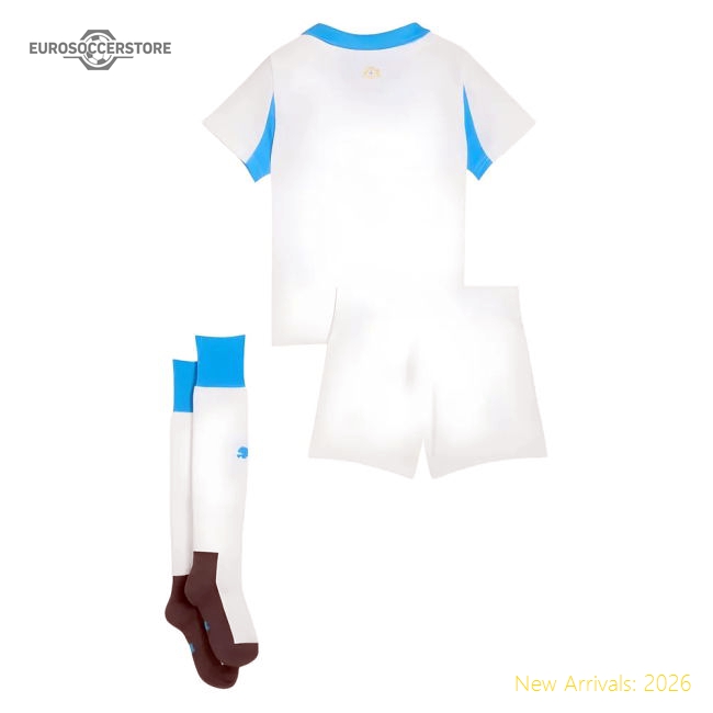 Marseille 2025-2026 Home Mini Kit Ligue 1 Training Wear