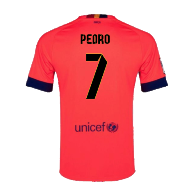 Best-Selling Barcelona 2014-15 Away Shirt ((Excellent) L) (Pedro 7)