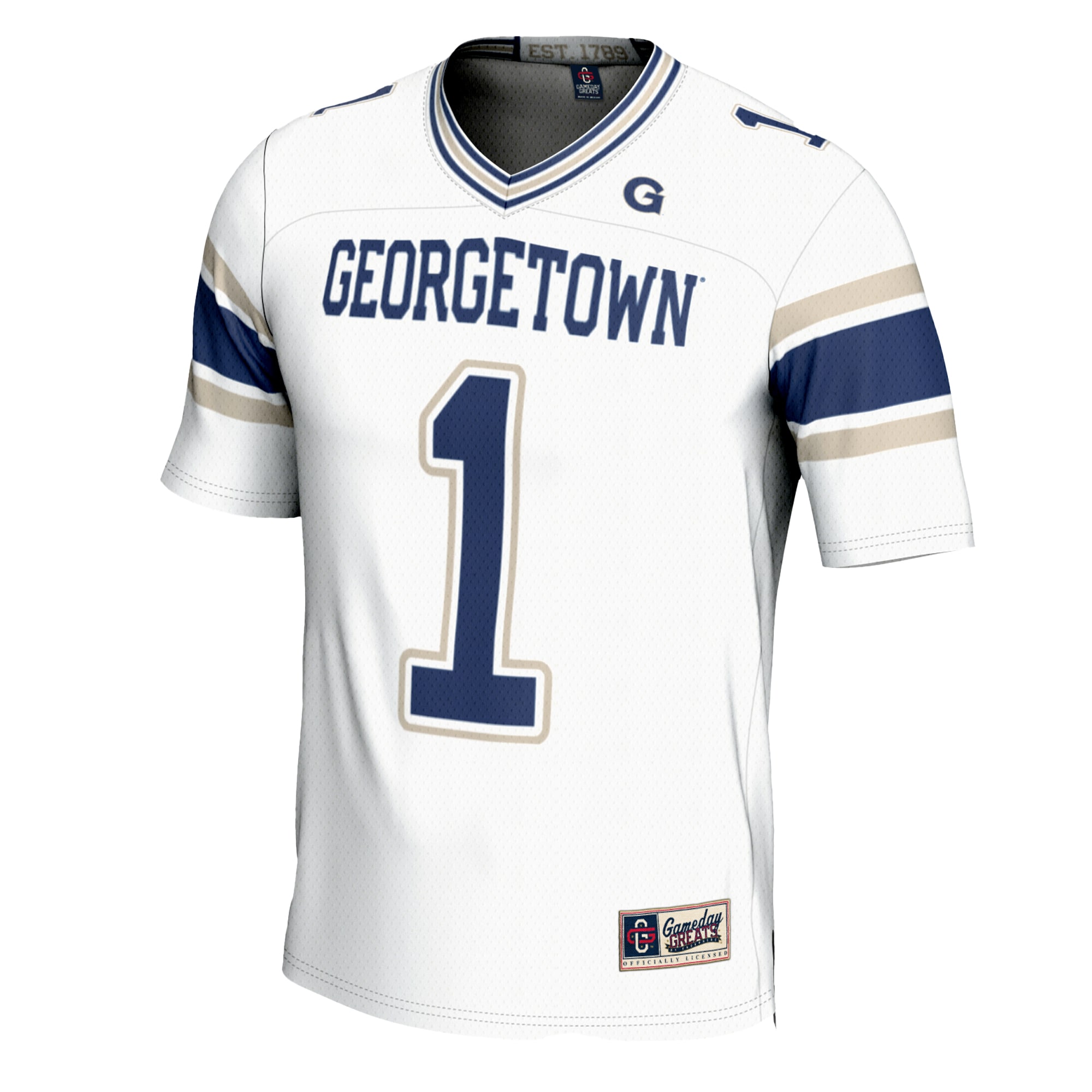 [DDG] Georgetown Hoyas GameDay Greats Football Jersey - White