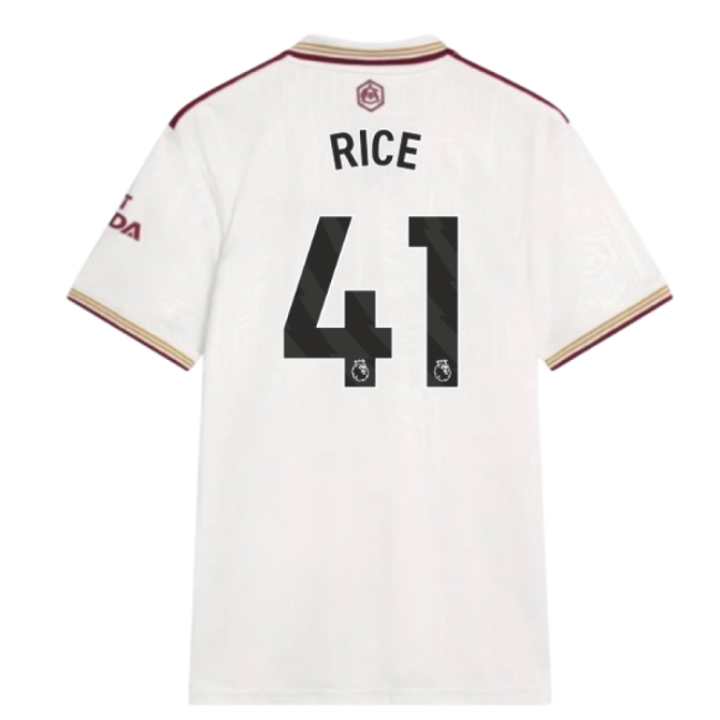 2025-20 Arsenal Third Jersey Rice #41 Edition L S