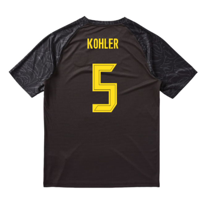 2025-2026 Borussia Dortmund Warm Up Jersey (Black) (Kohler 5)