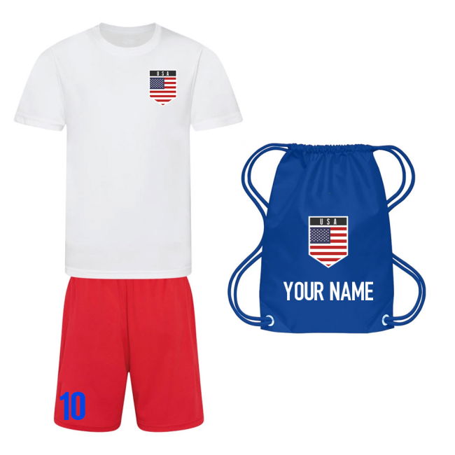 World-Class Personalised Usa Training Kit Package Collector'S-Item