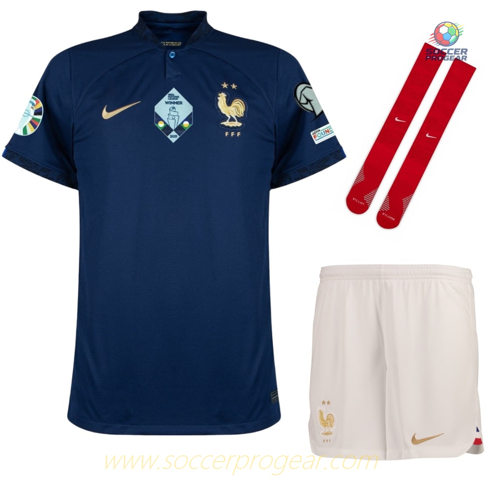 FRANCE Official KIDS HOME JERSEY EURO 2024 QUALIFYING