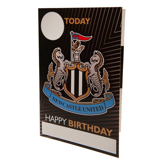 Newcastle United FC Birthday Card With Stickers (Limited Edition)