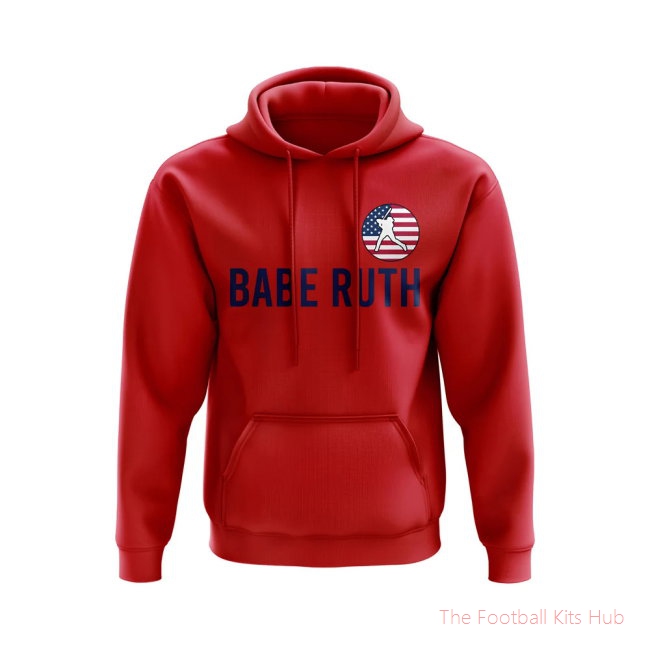 Babe Ruth USA Name Hoody (Red)
