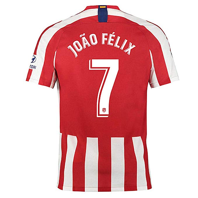 Premium Quality Atletico Madrid Home 2019-20 Felix 7 Red Soccer