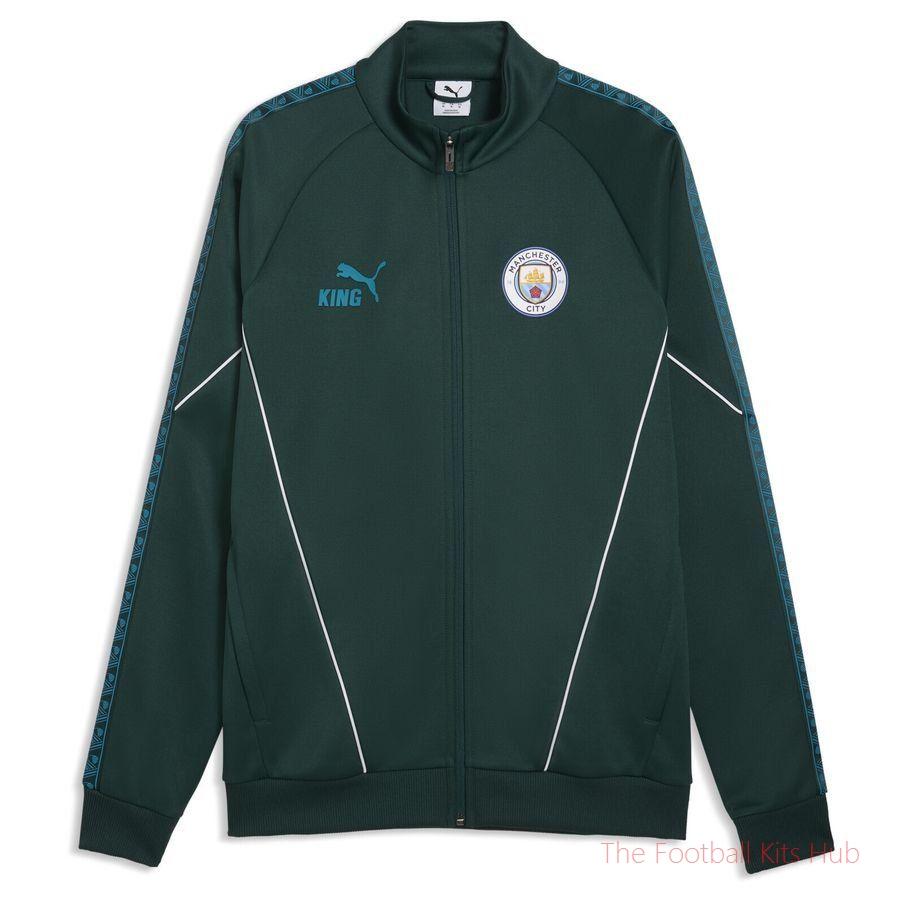 Manchester City Track Jacket King Anthem - Green Terrain/Tropical Blue