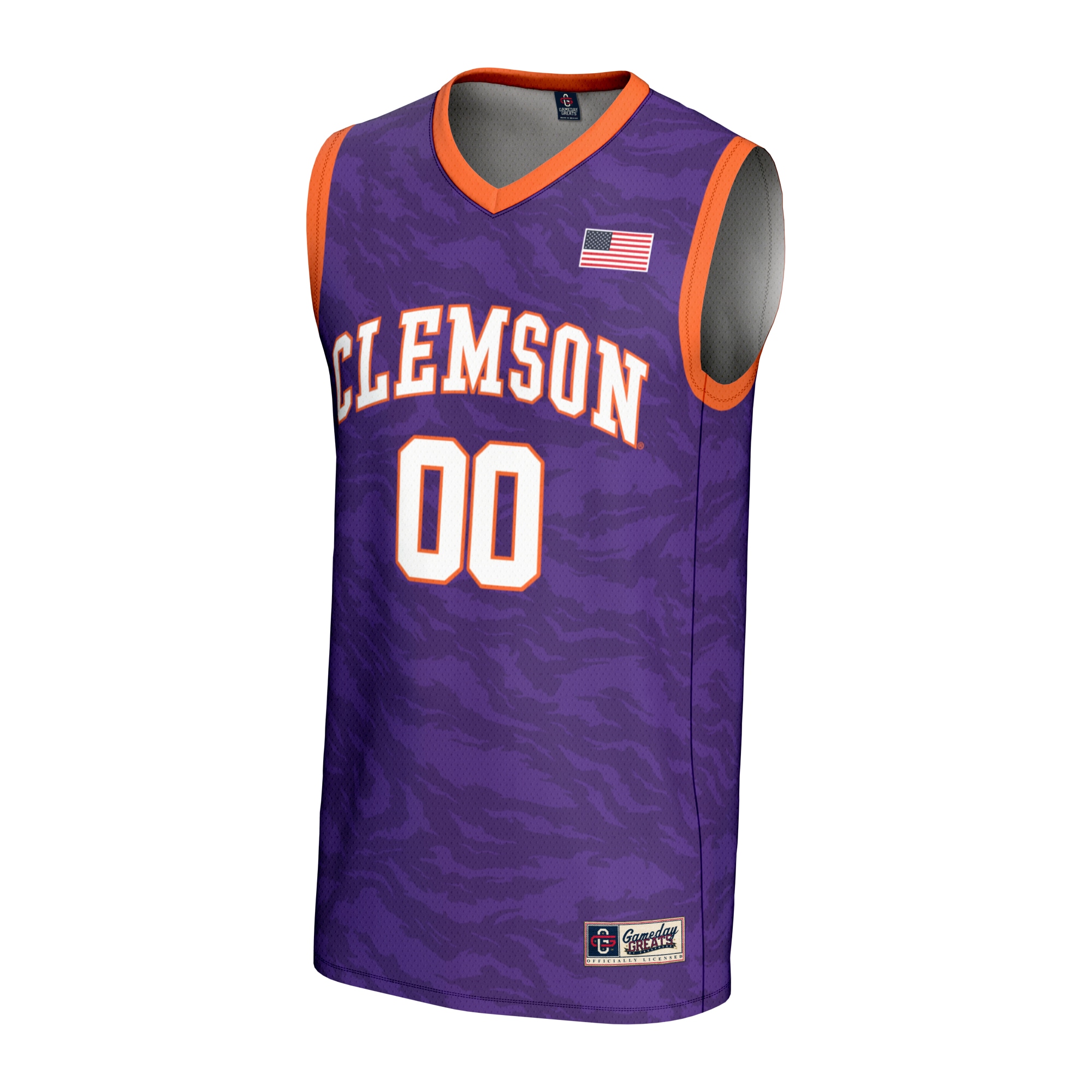 [DDG] Clemson Tigers GameDay Greats Unisex NIL Pick-A-Player Women's Basketball Lightweight Jersey - Purple