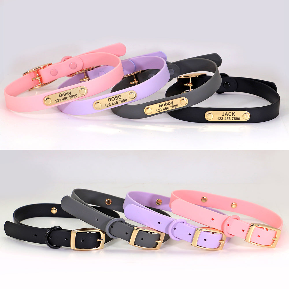 French Bulldog Custom Engraved French Bulldog Collar Leash Set (wj72) Practical Dog Gear
