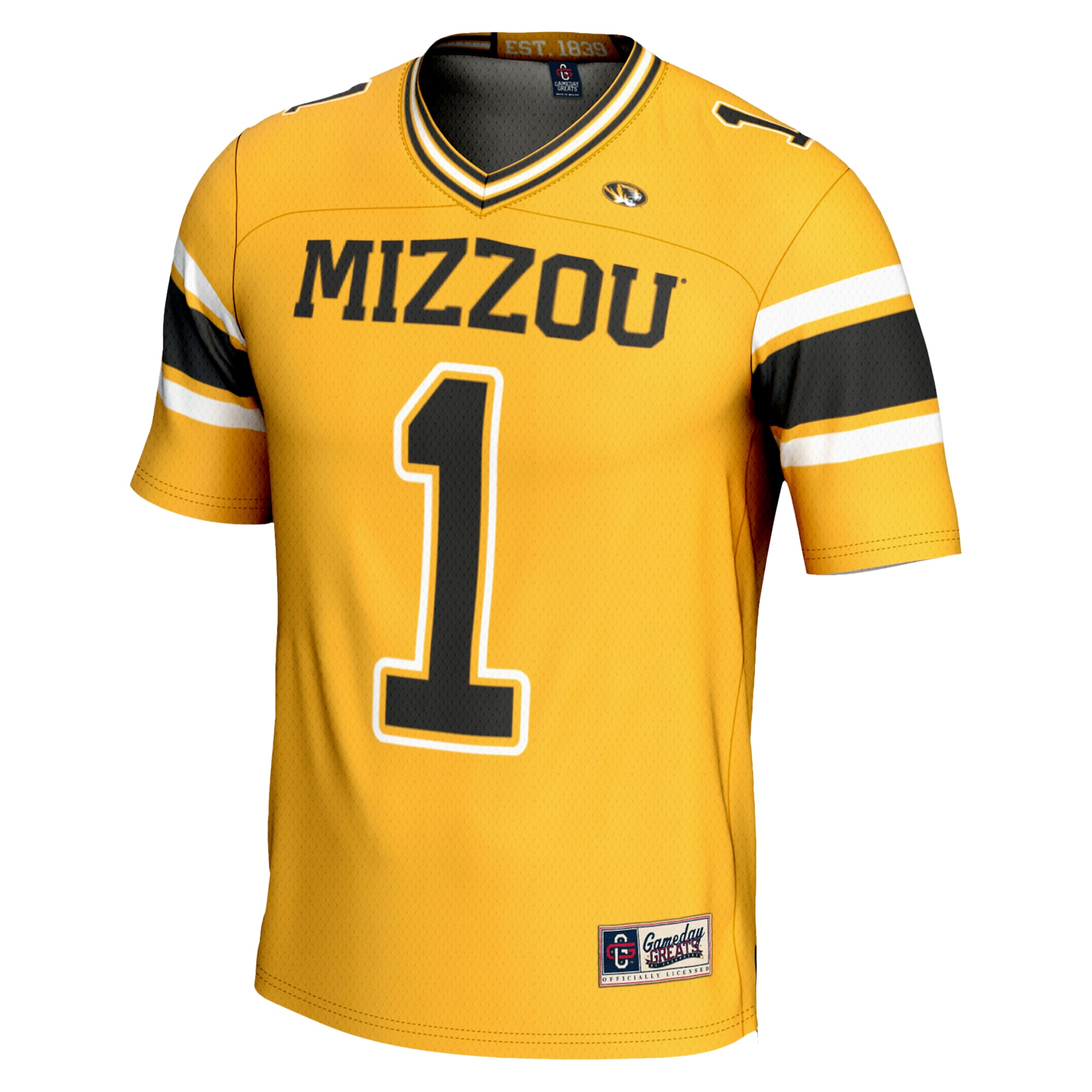 #1 Missouri Tigers GameDay Greats Youth 2026 Season Football Jersey - Gold