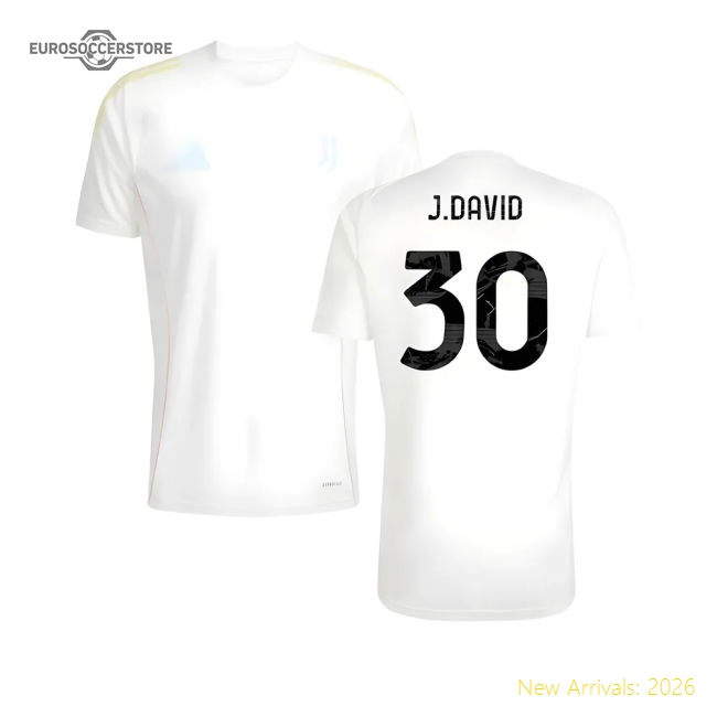 Top-grade 2025-2026 Juve Training Shirt (white) (jdavid 30)