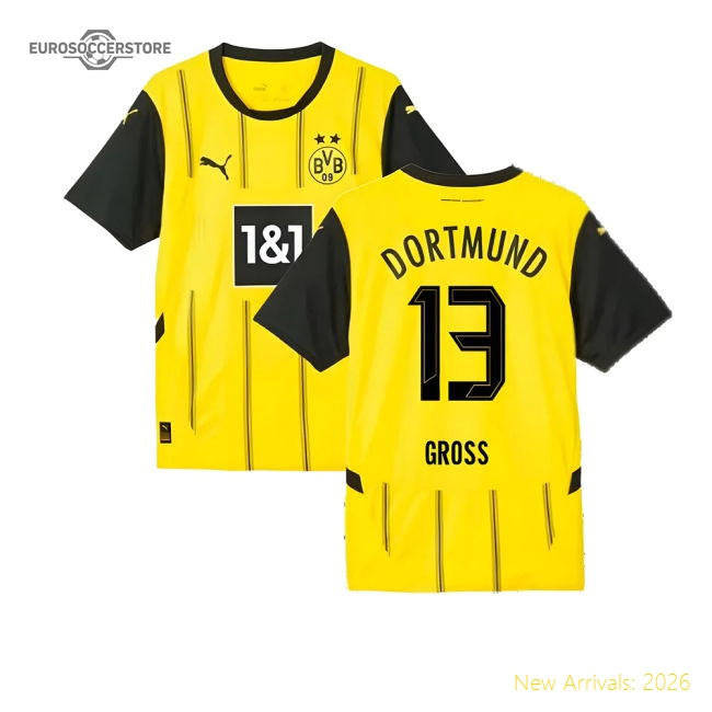 Supporter 2024-2025 Borussia Dortmund Home Shirt (Gross 13)
