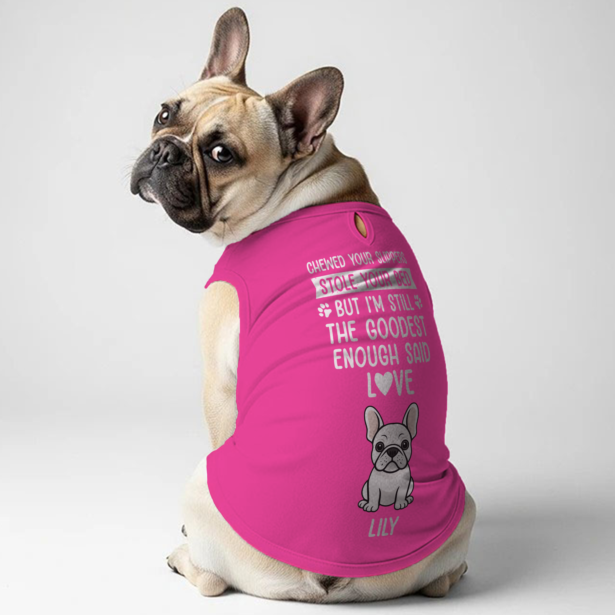 Dog T-shirt For French Bulldogs Frenchie Themed Wear | Premium Quality