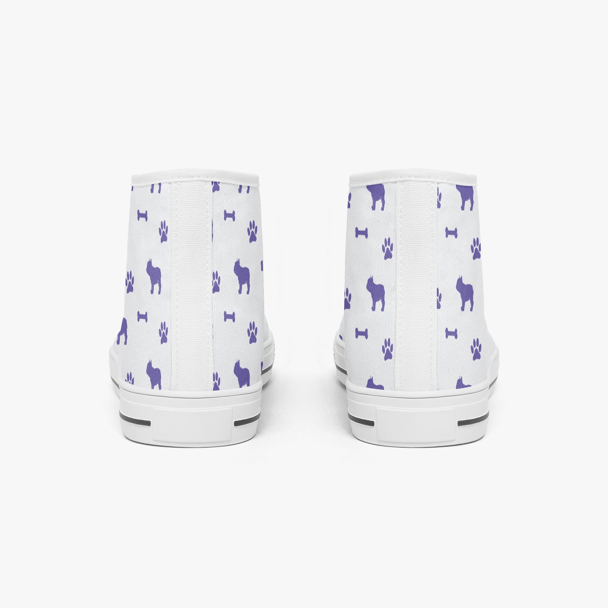 French Bulldog Lover Queen Classic High Top Canvas Shoes Casual Footwear