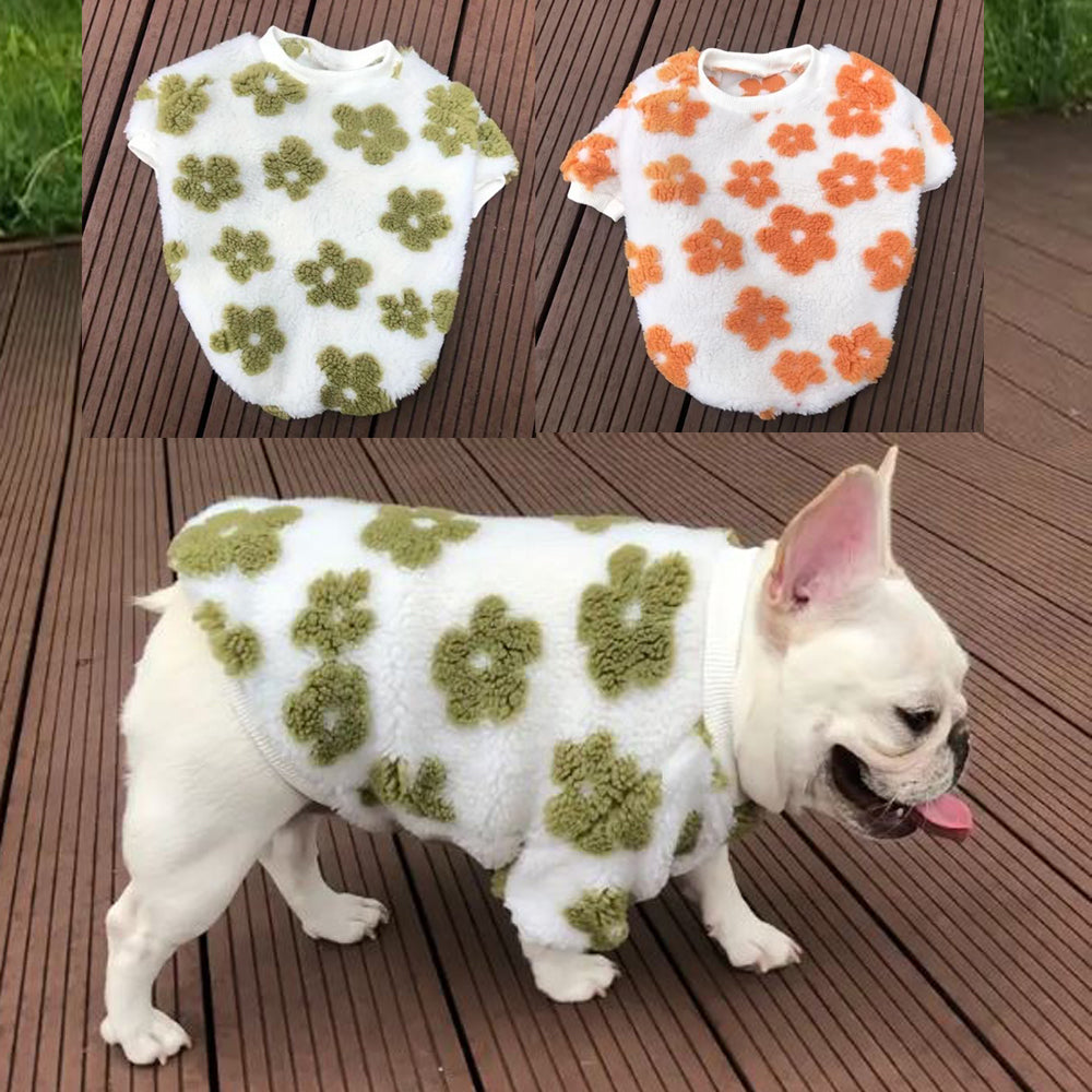 French Bulldog Petalpup Flower Bloom Frenchie Sweater Stylish Pet