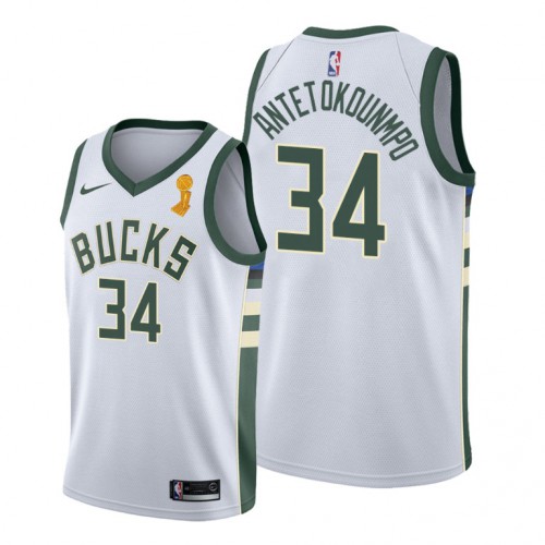 Nike Bucks White Giannis Antetokounmpo #34 Jersey - Affordable