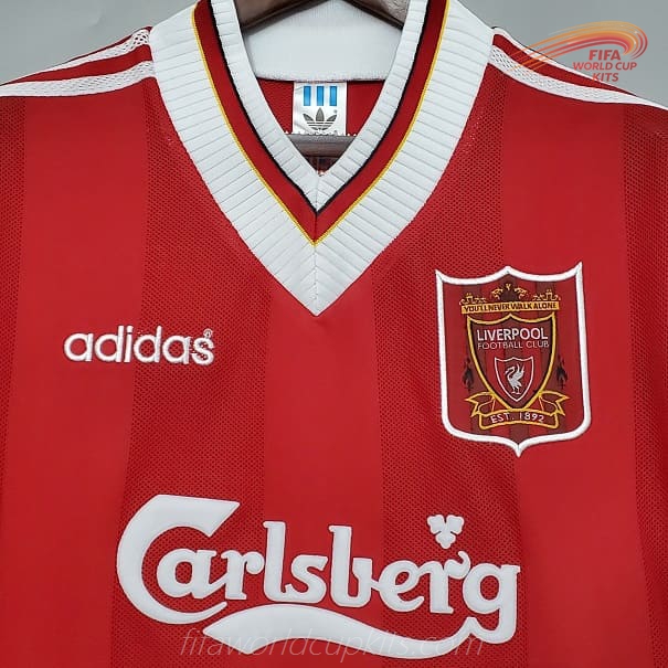 Home Game Soccer Uniform of Liverpool 95 to 96