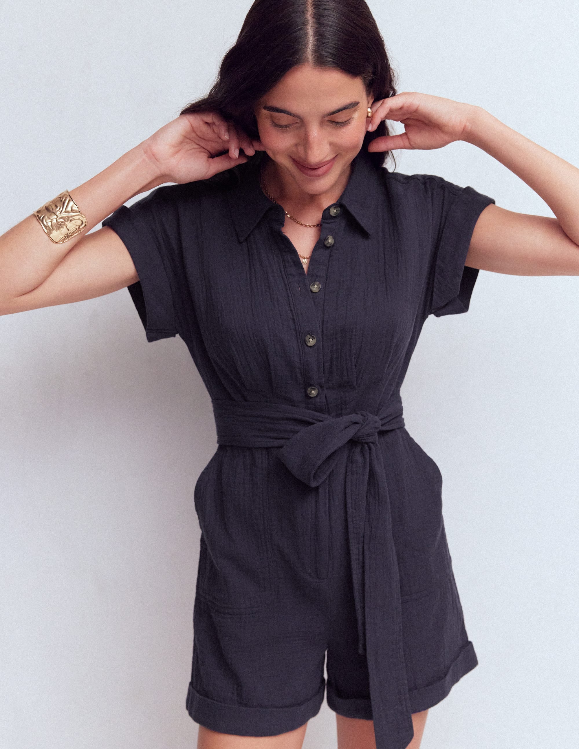 Kay Double Cloth Playsuit