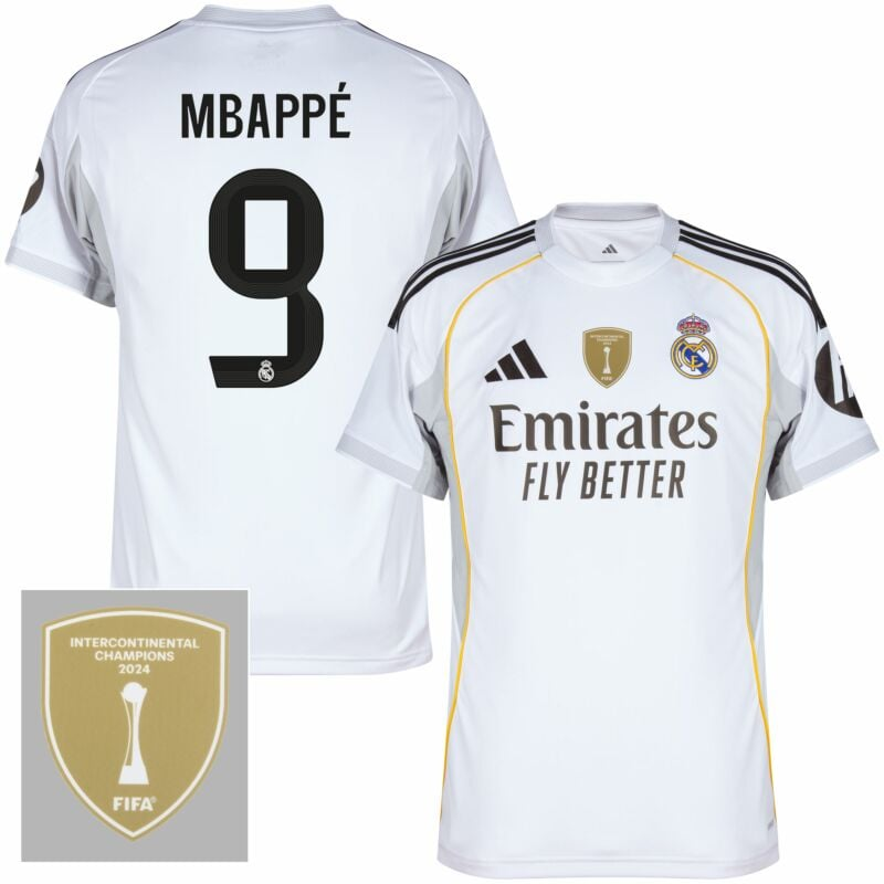 Professional Elite Breathable Real Madrid 2526 Home Shirt 9 Mbappe