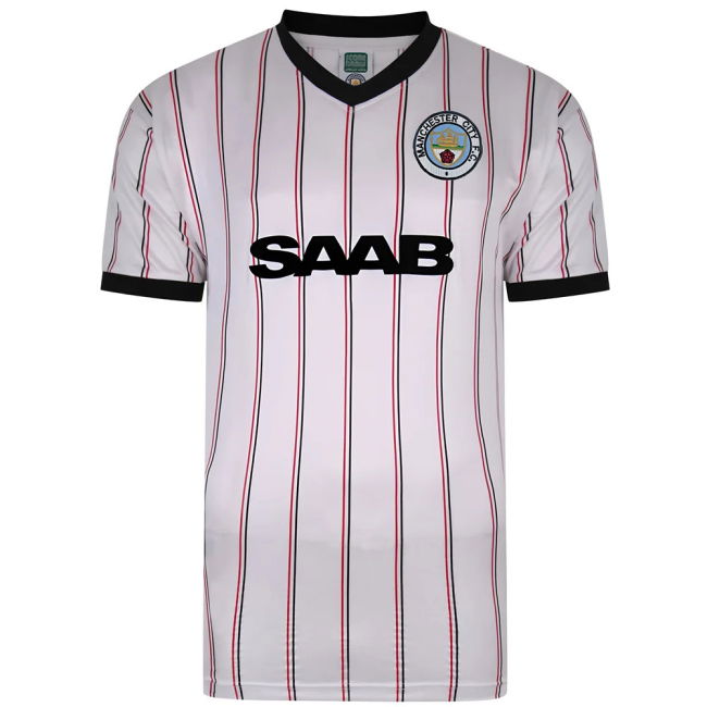 1982 Man City Soccer Jerseys timeless Away Football Shirt