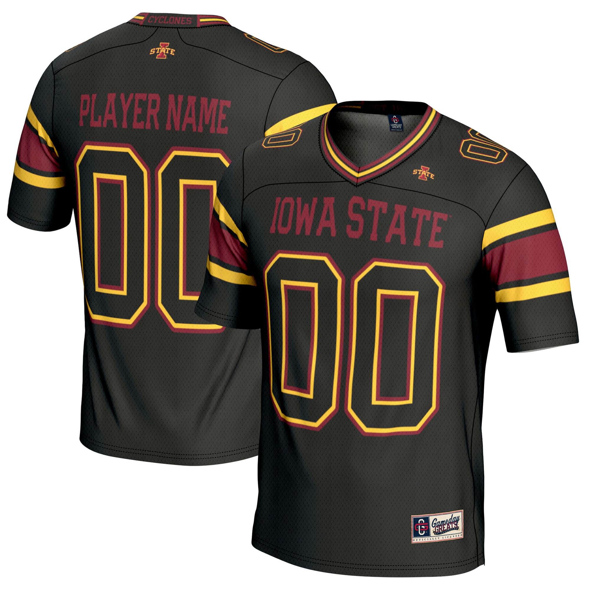 Iowa State Cyclones GameDay Greats NIL Pick-A-Player 26/27 Football Jersey - Black