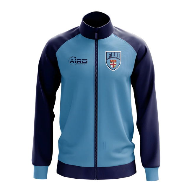 World-Class Fiji Concept Football Track Jacket (Sky) Match-Ready