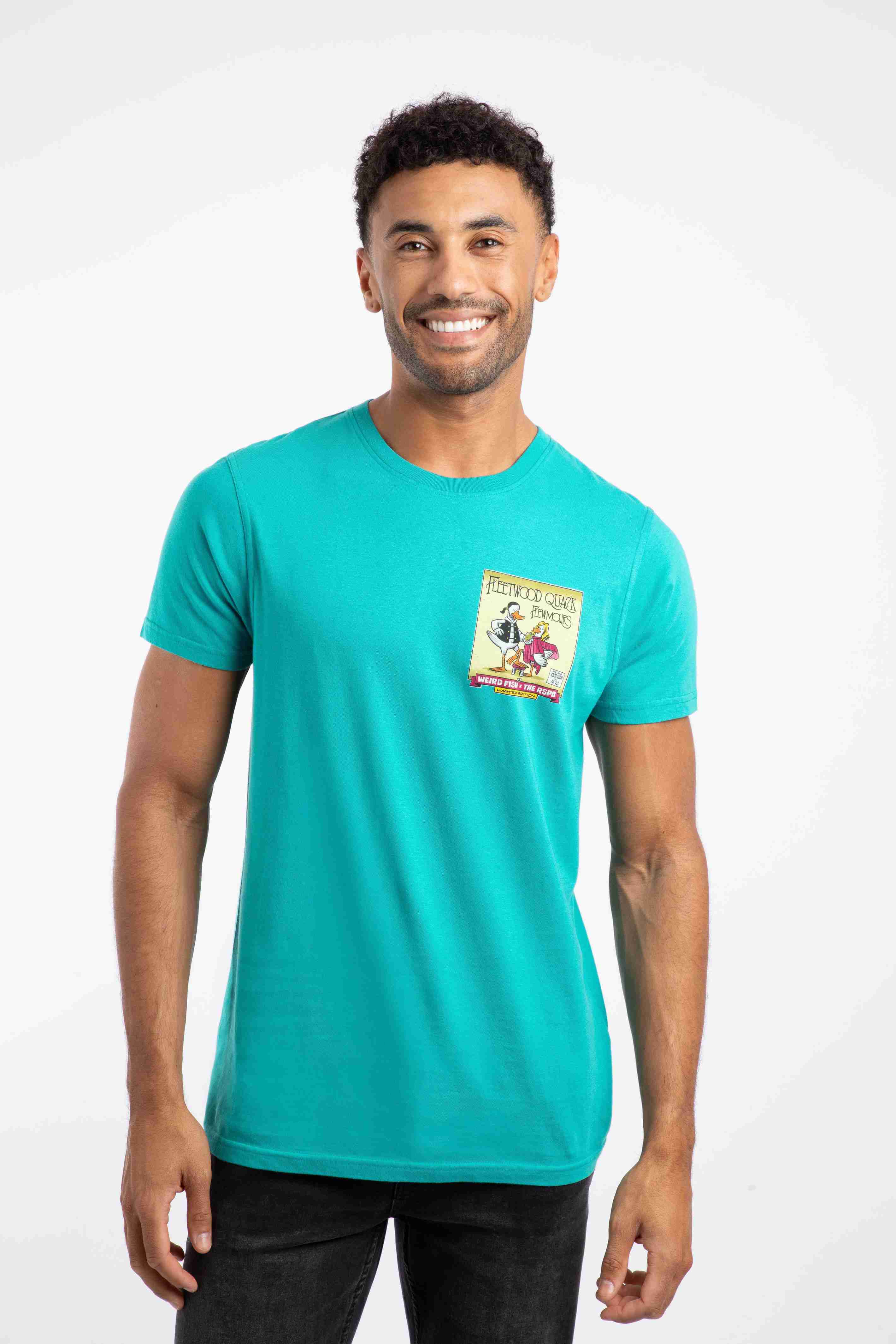 Flewmours RSPB Collaboration Back Print Artist T-Shirt Viridis