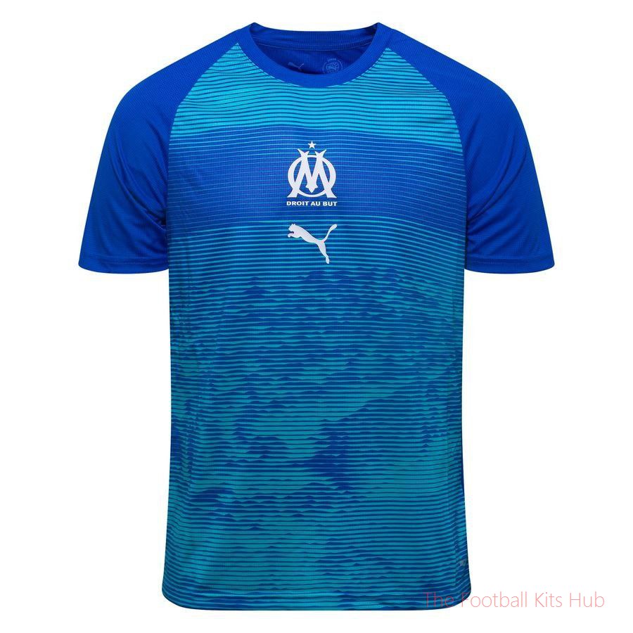 Marseille Training T-Shirt Pre Match - Royal Sapphire/Team Aqua