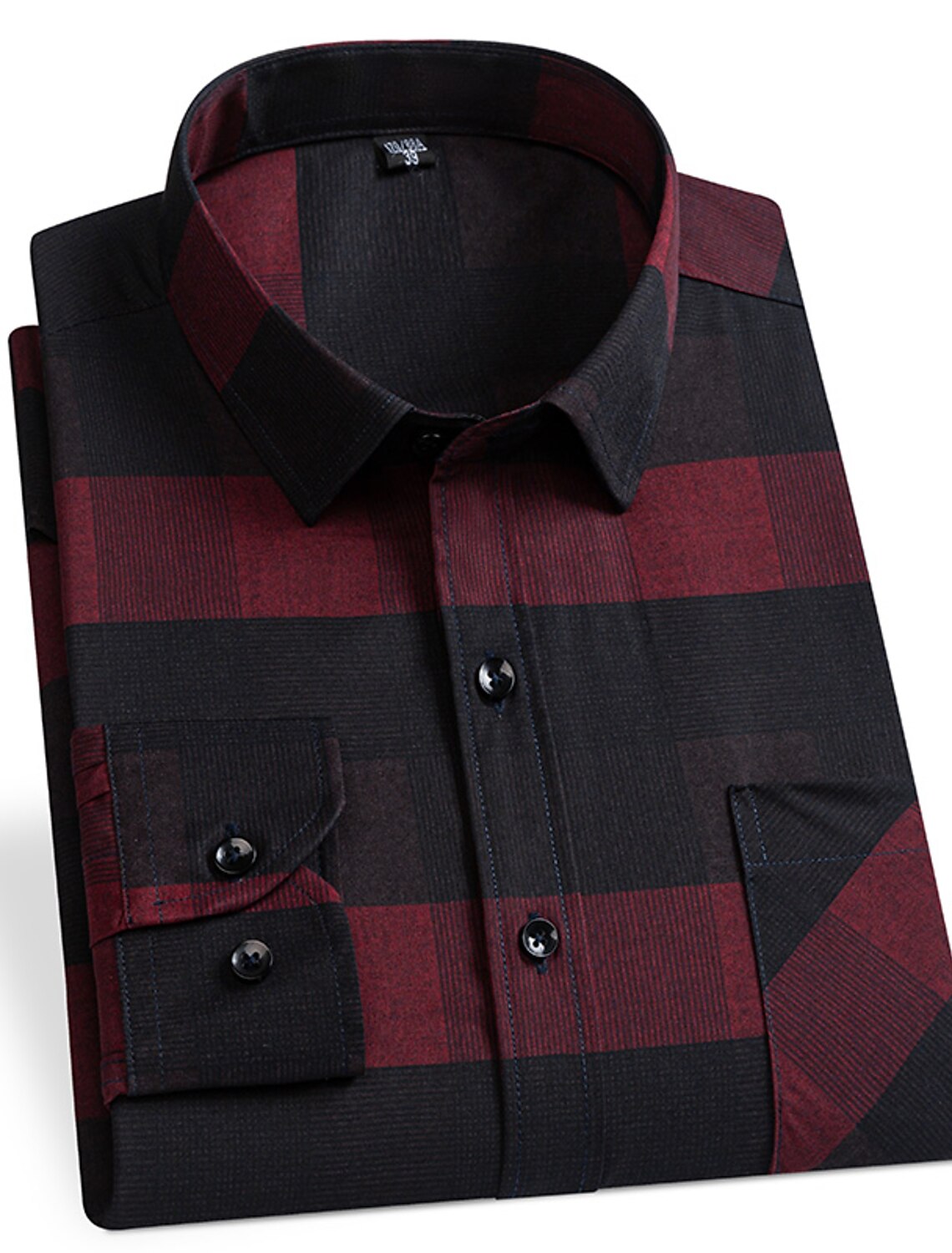 Men's Plaid / Striped / Chevron / Round Quinceañera & Sweet Sixteen Corporate Clothing Light Yellow Black Red Blue Long Sleeve Turndown All Seasons Clothing Apparel Buckle