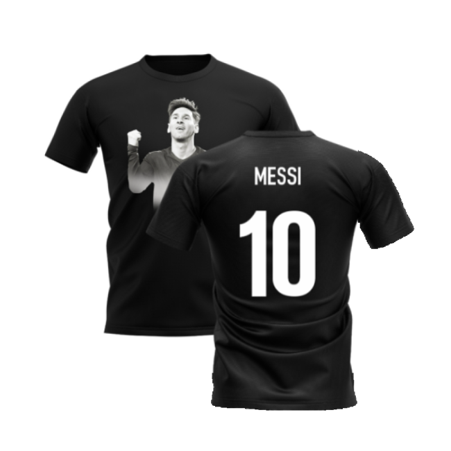 Premium-Quality Tournament-Edition Lionel Messi Legend T-Shirt (Black)
