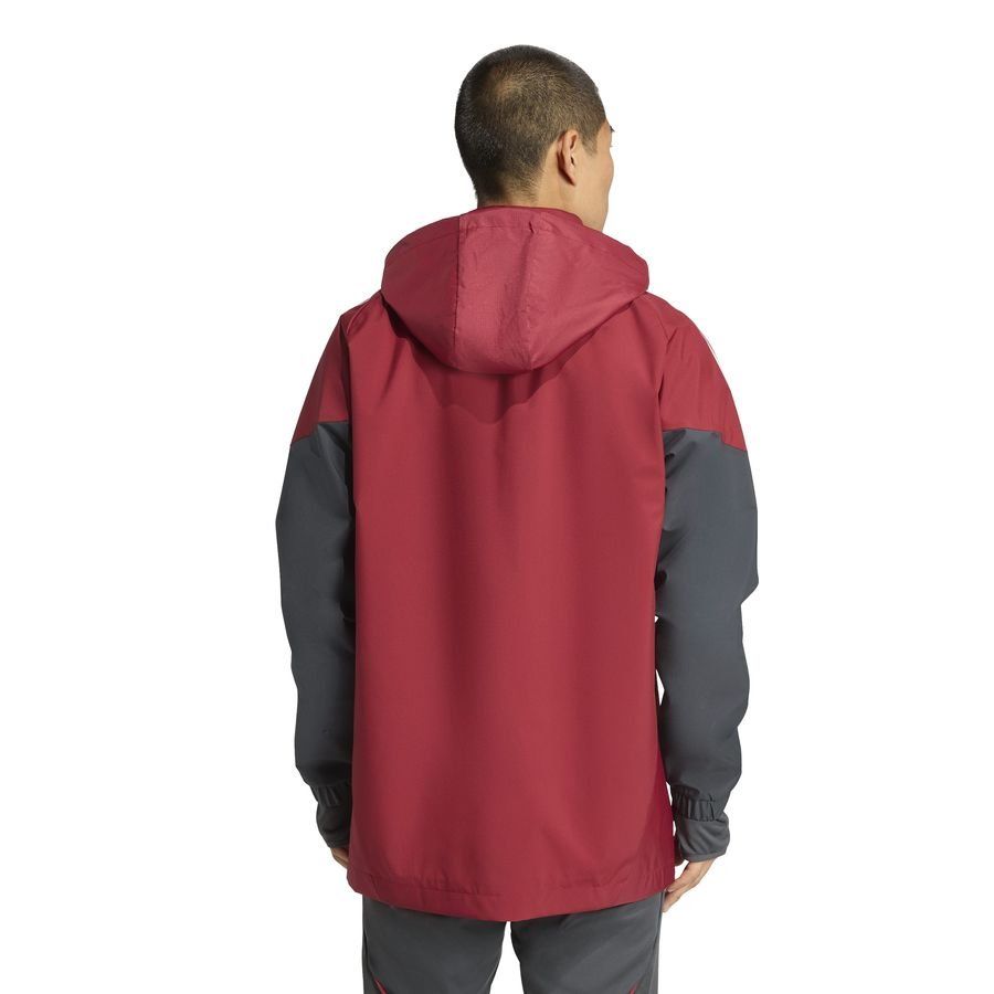 Arsenal Travel Jacket Tiro 25 All Weather Eu Collegiate Burgundy/dark