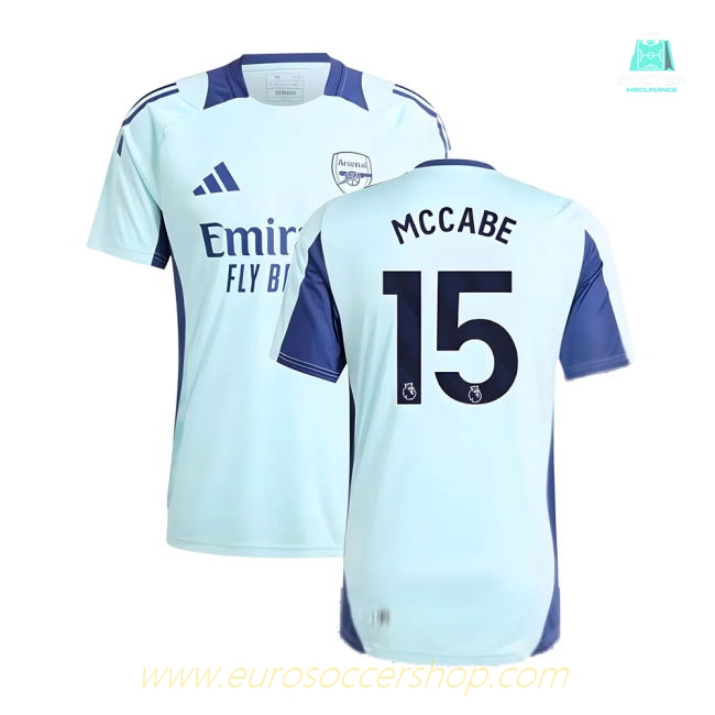2024-2025 Arsenal Training Jersey (Clear Aqua) (McCabe 15)