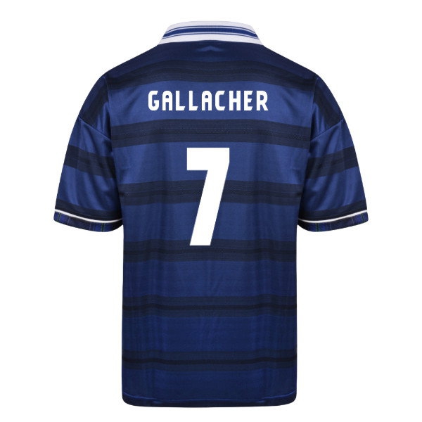 [HP] Score Draw Scotland 1998 World Cup Finals Retro Football Shirt (Gallacher 7)