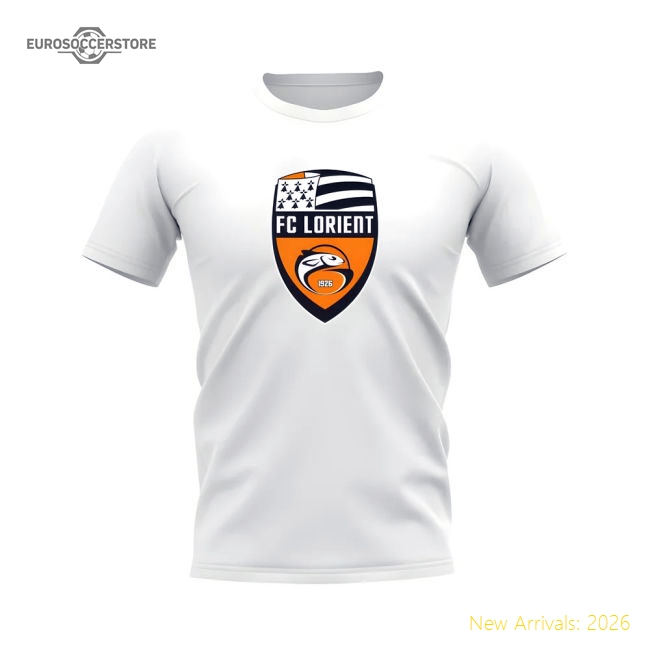 Best-Selling Official Lorient Badge T-Shirt (White)