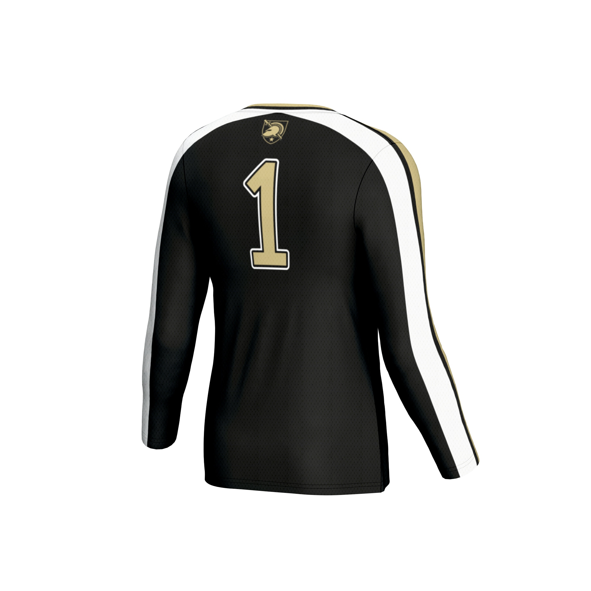[NJP] Army Black Knights GameDay Greats Unisex #1 Lightweight Volleyball Fashion Jersey - Black