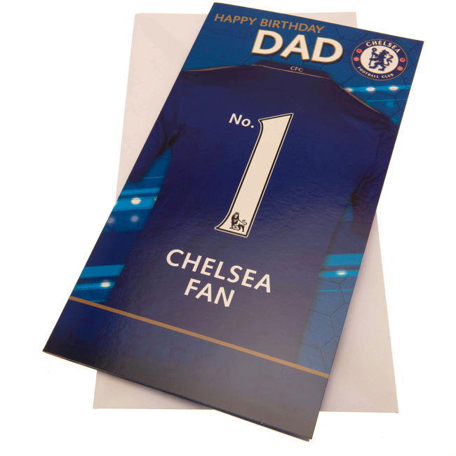 replica Chelsea FC No. 1 Dad Birthday Card