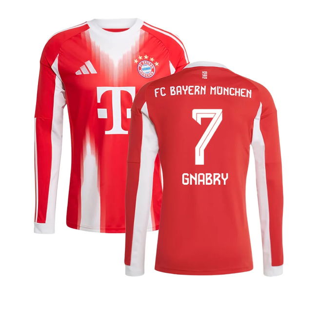 2025-2026 Home Shirt by Bayern Munich Long Sleeve (Unisex