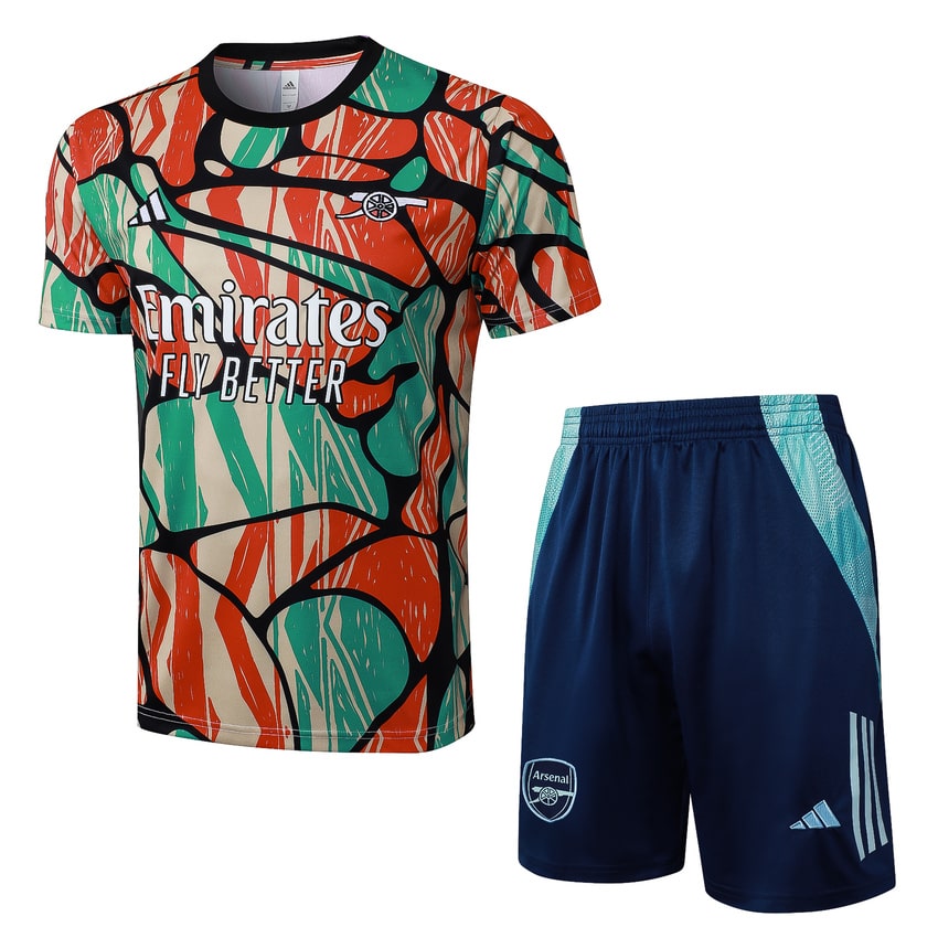 Arsenal 2024 2025 Red Green Kit Shorts