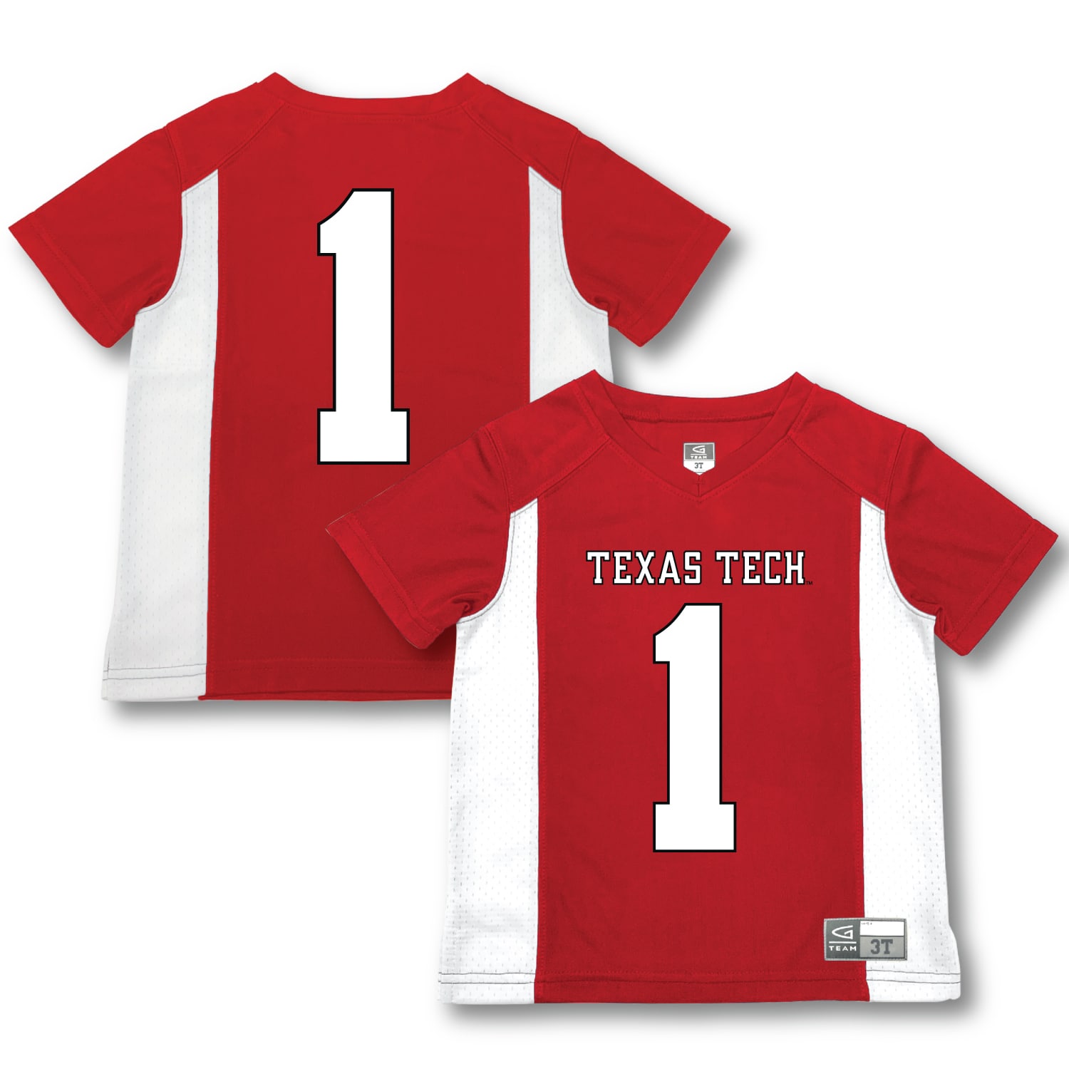 #1 Texas Tech Red Raiders Garb Toddler Football Jersey - Red