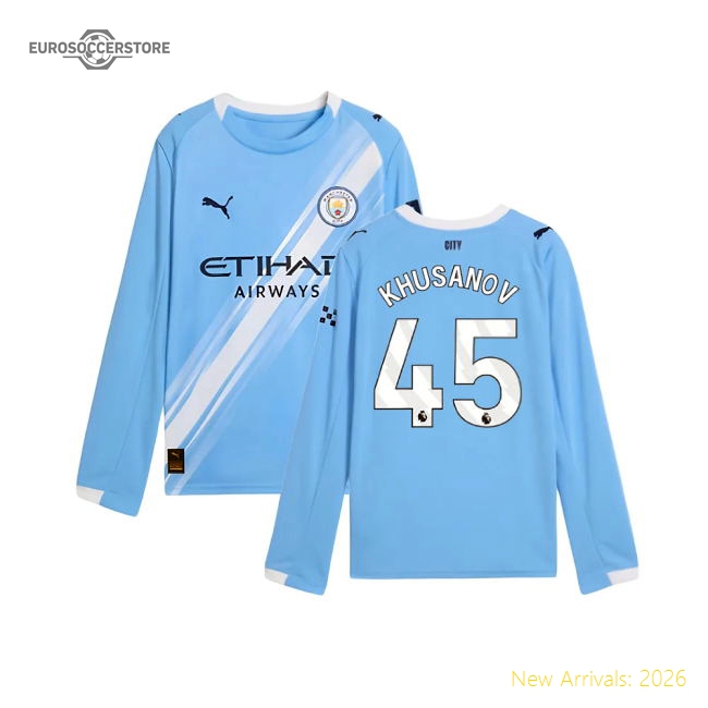 Match-ready Premier League Team Home Khusanov Jersey 2025-2026
