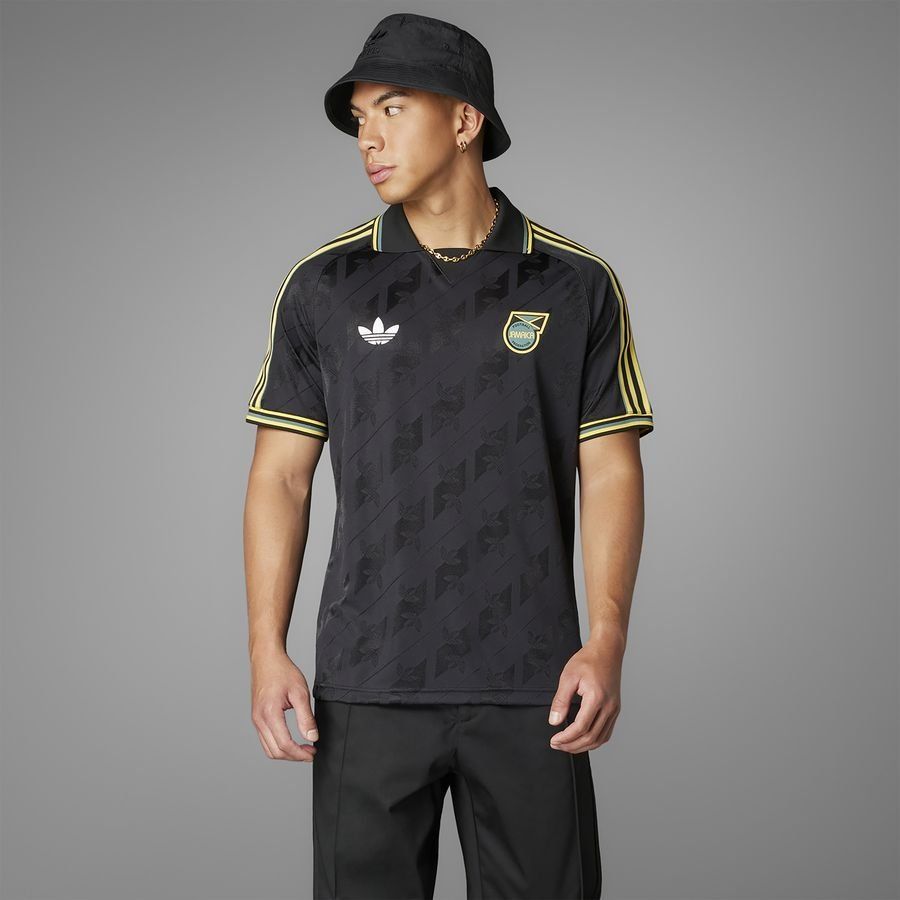 Jamaica T Shirt Lifestyler Jet Black Adidas National Team Wear