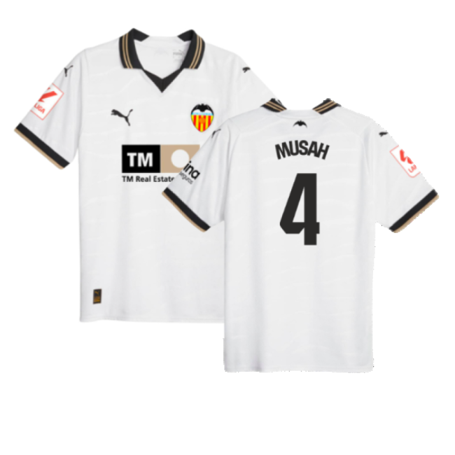 High-Quality 2023-2024 Valencia Home Shirt (Kids) (Musah 4)
