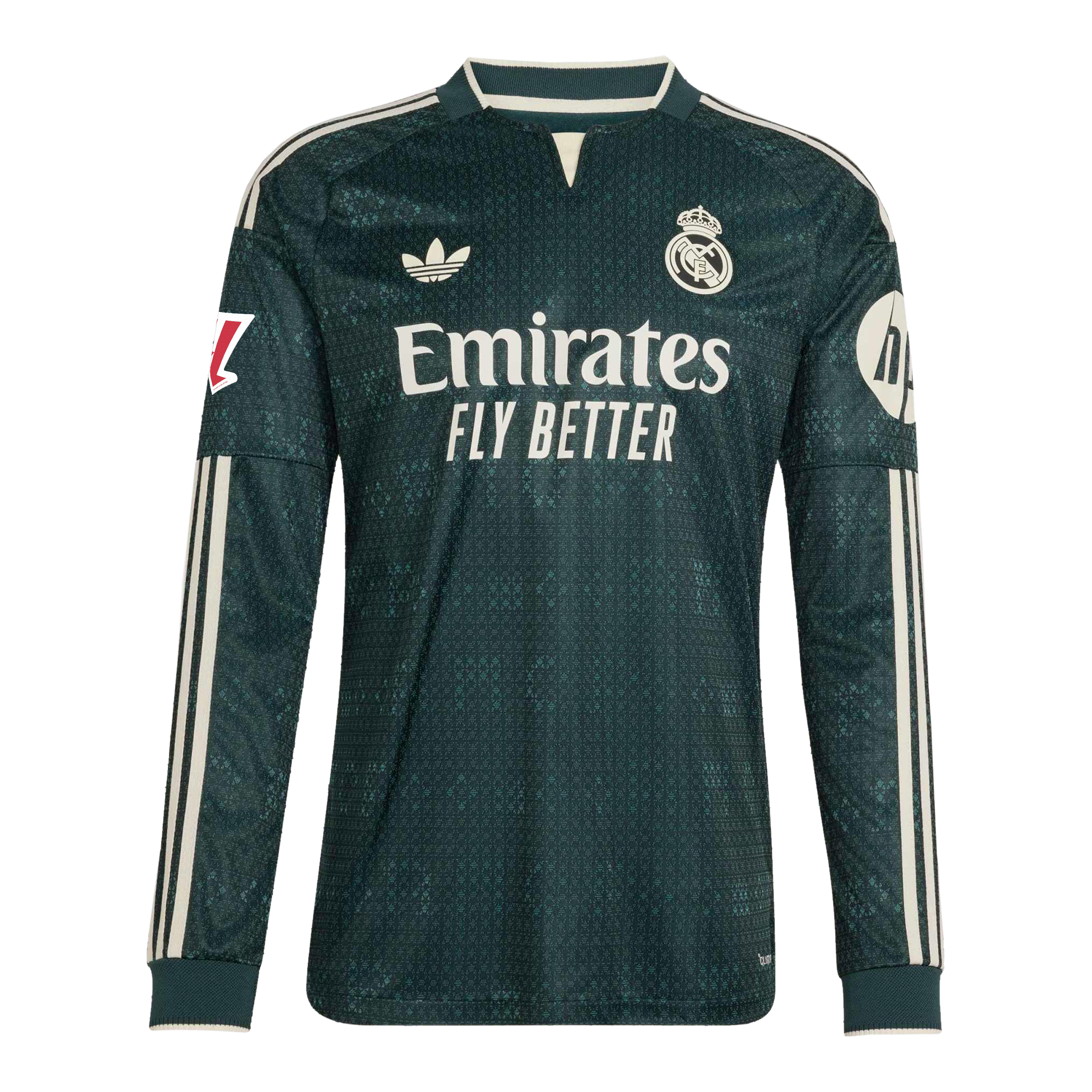 [JED] Vini Jr. Real Madrid 2026/27 Away On-Field Authentic Long Sleeve Jersey - Green