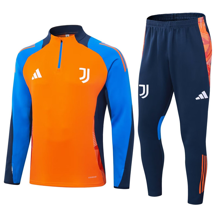2425 Juventus Orange Half Zipper TrackSuit - Official Replica 7888