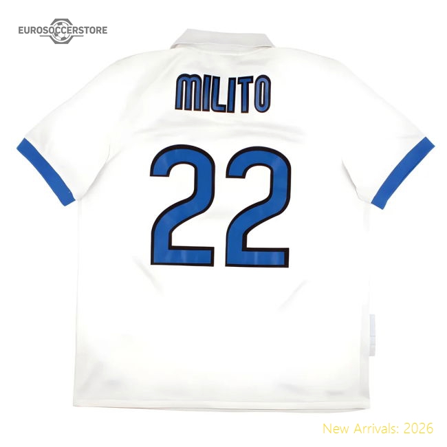 High-Quality Inter Milan 2009-10 Away Shirt (L) Milito #22 (Very Good)