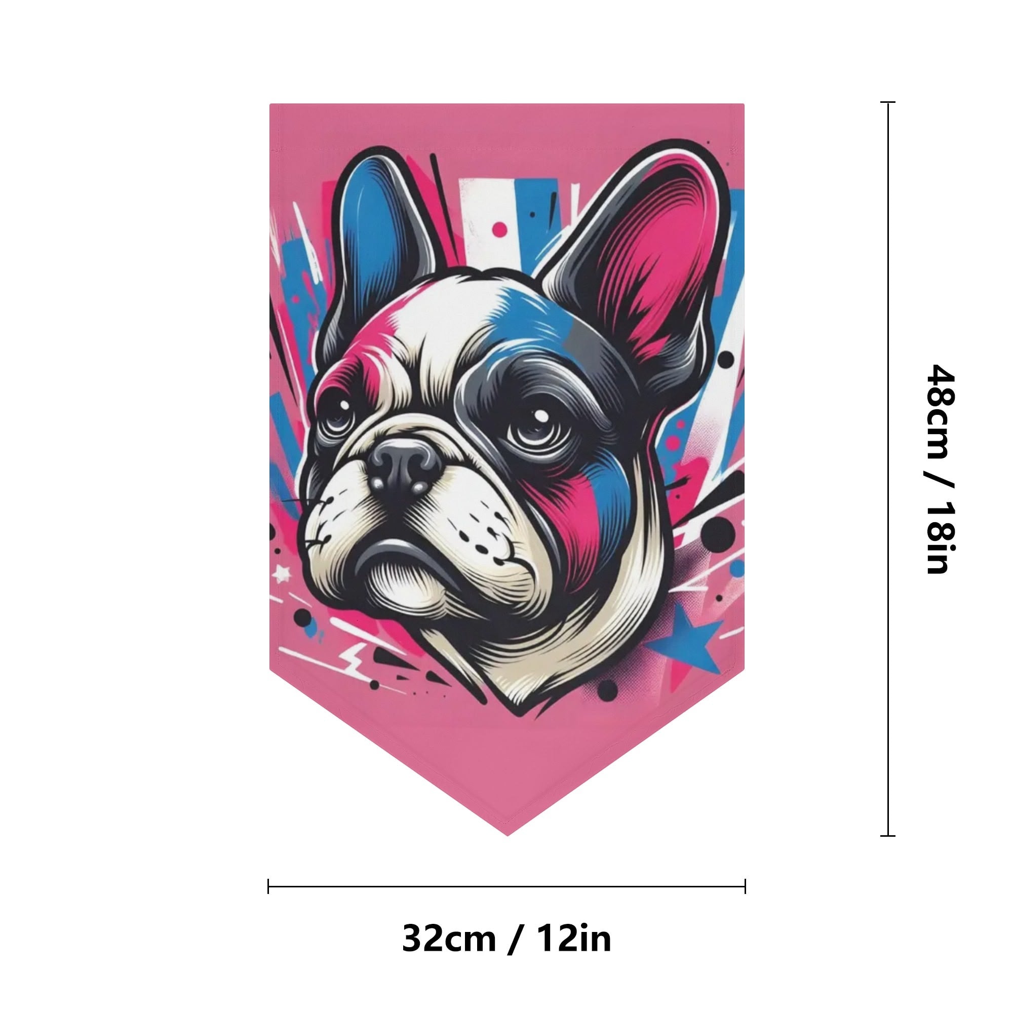 Breed-specific Callie - Frenchie Garden Flag Banner Paw Protection