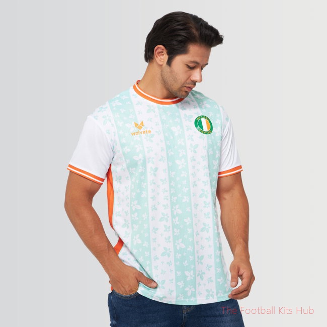 Ireland Legacy Football Jersey White (Wolvate) Adult Short Sleeve
