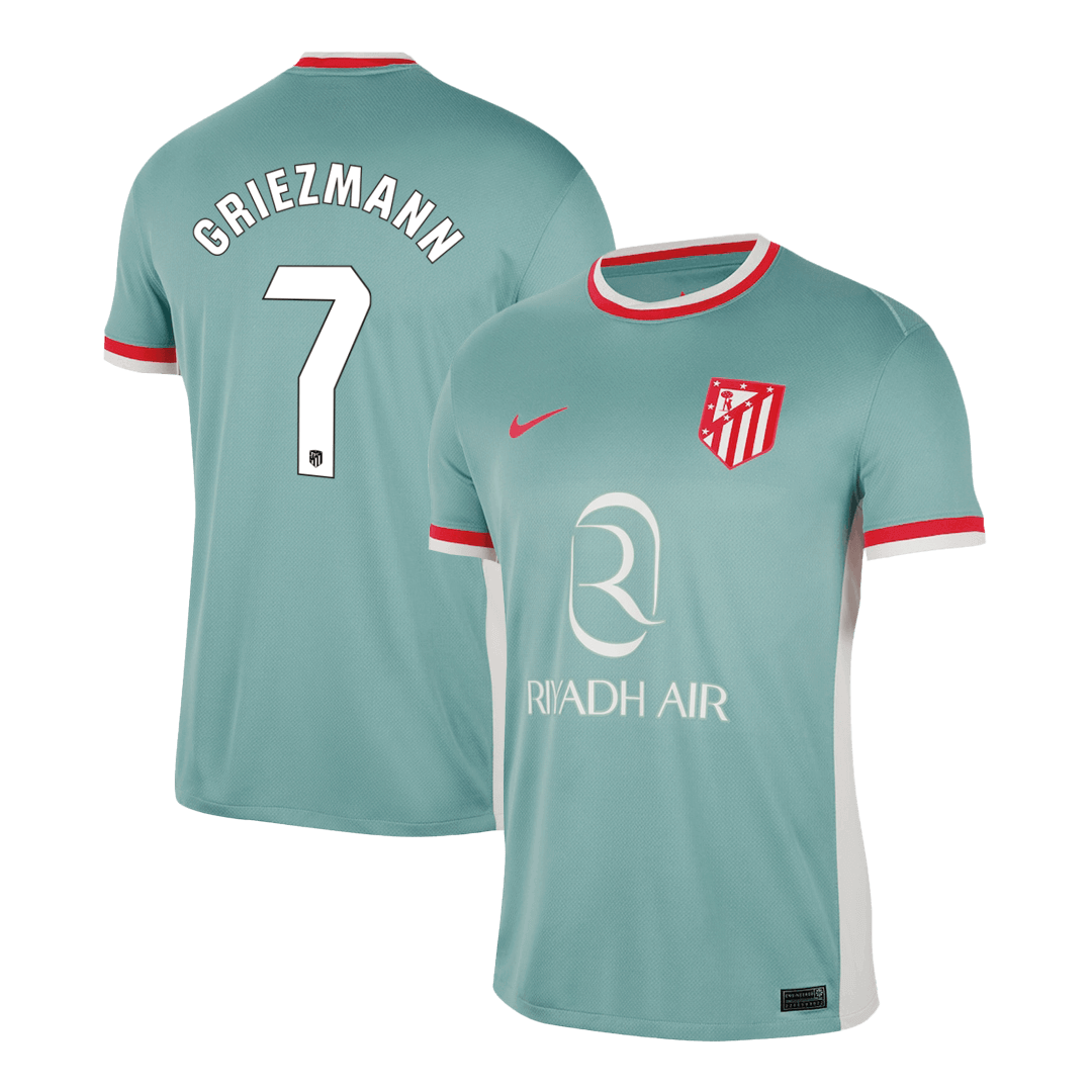 Lightweight Atletico Madrid 2425 Away Football Shirt 7 Griezmann