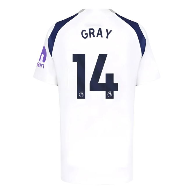 match worn 2025-2026 Tottenham Hotspur Home Shirt (Kids) (Gray 14)