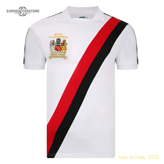 City Manchester 1976 League Cup Winners Away Football Jersey